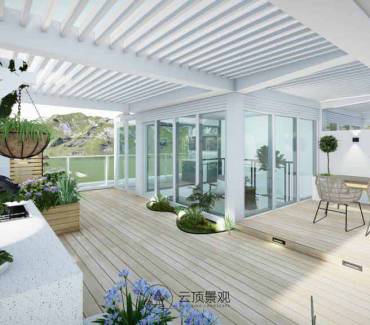 花园设计丨祥生云镜屋顶露台花园