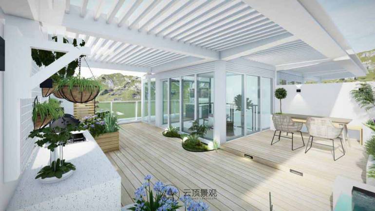 花园设计丨祥生云镜屋顶露台花园