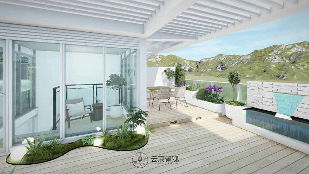 花园设计-简约屋顶花园10