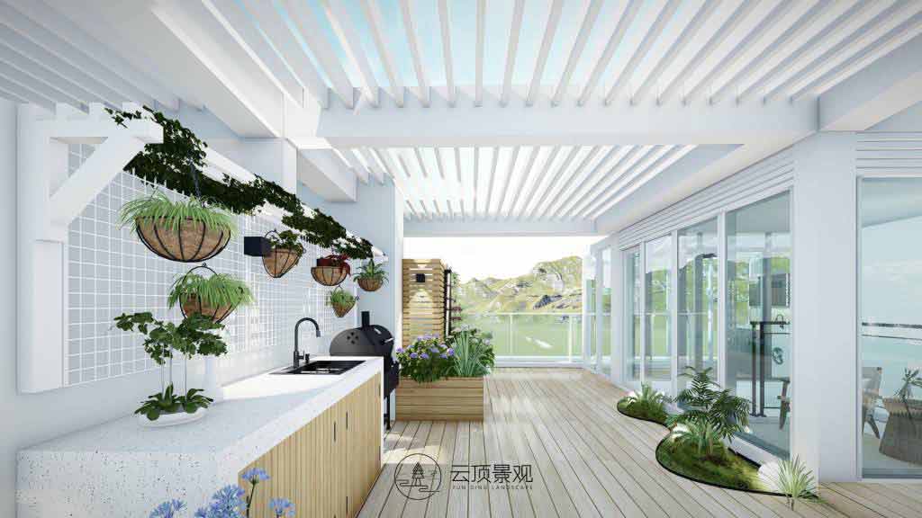 花园设计-简约屋顶花园5