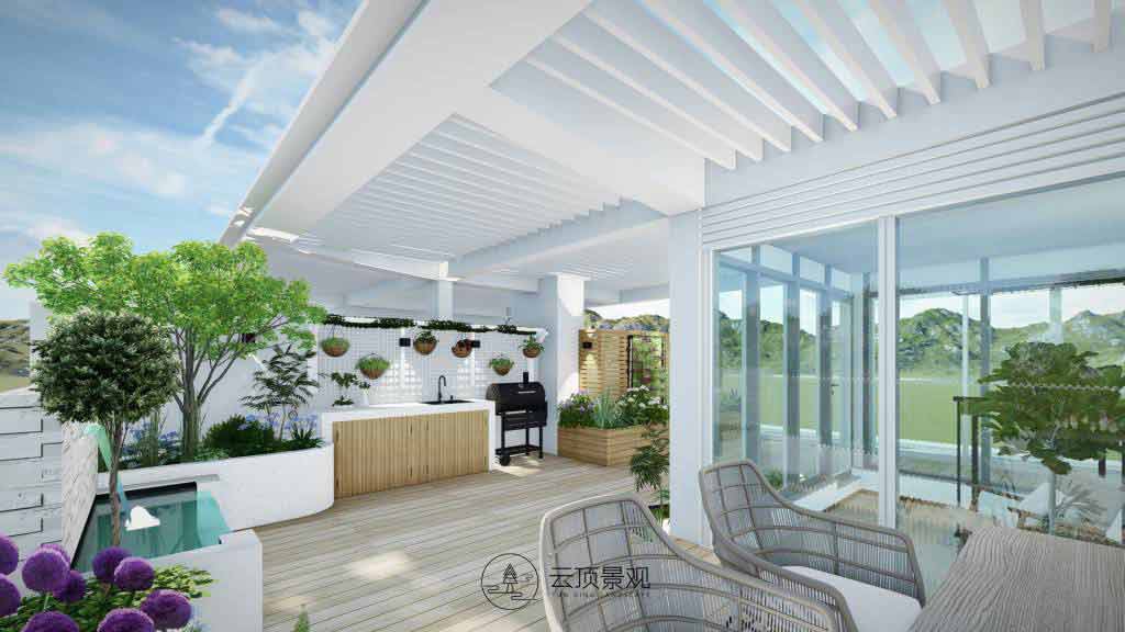 花园设计-简约屋顶花园6